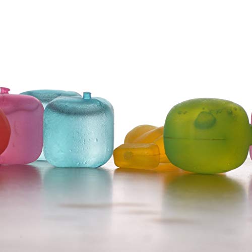 Swaha Reusable Ice Cubes (Set of 12), Reusable ice cubes for drinks, Multicolour - Pack of 1