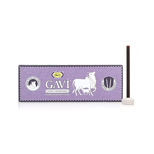 Cycle Pure GAVI Camphor Dhoop Sticks for Pooja, 60 Bambooless Incense Sticks with Free Dhoop Holder | Dhoop Batti for Daily Rituals & Meditation | Handcrafted Agarbatti | Burning Time: 15 Mins