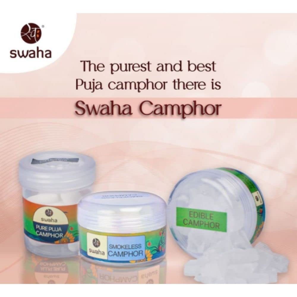 Swaha Pure Campahor (Smokeless Camphor, Pack of 1)