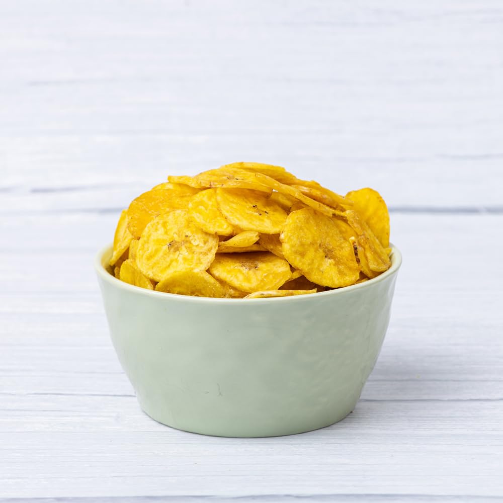 Sapre's Kela Wafers | Yellow Banana Wafers | Crispy Banana Chips | Salted Kela Wafers | Crunchy Kerala Wafers | Ready to Eat Party Snacks | For School Kids & Adults | Pack of 2-150gm Each