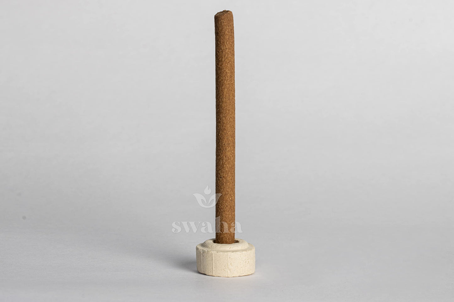 Swaha Om Cylindrical Dhoop Stick (Set of 30), Long Lasting Sandalwood & Floral Fragrance Incense Sticks, Bamboo Less Eco Friendly Agarbatti Sticks - Pack of 1