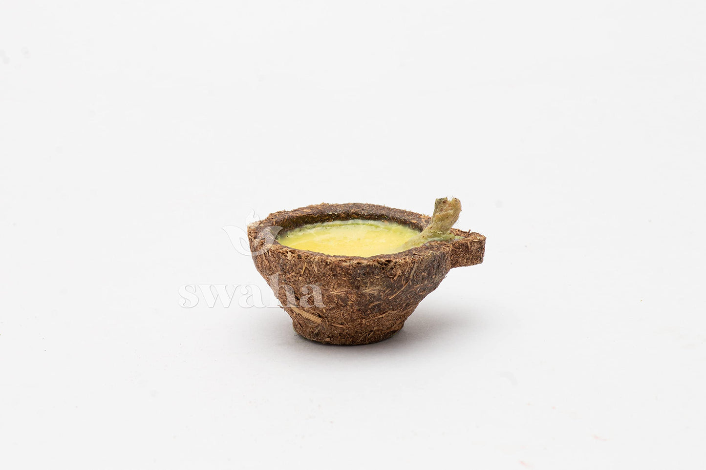 Swaha Panchagavya Diya with Ghee for Puja 11pcs Havan Samagri | Cow Dung/Gobar Diya for Daily Pooja/Festivals/Havans