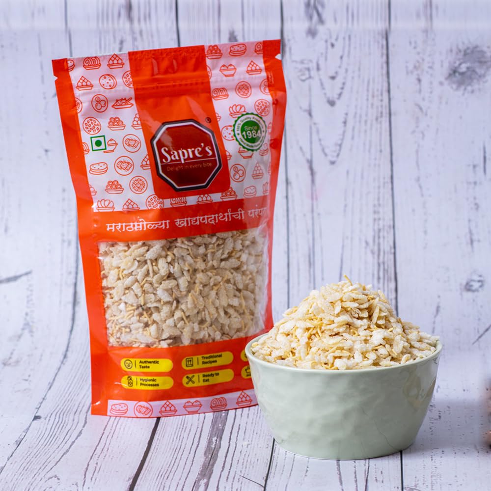Sapre's Diet Chivada | Healthy Snack | Namkeen | Crispy & Crunchy Mixture Snacks | Ready To Eat | Low Fat Namkeen Lite Snack for Diet | No Added Colours & Preservatives | Pack of 2-150gm Each