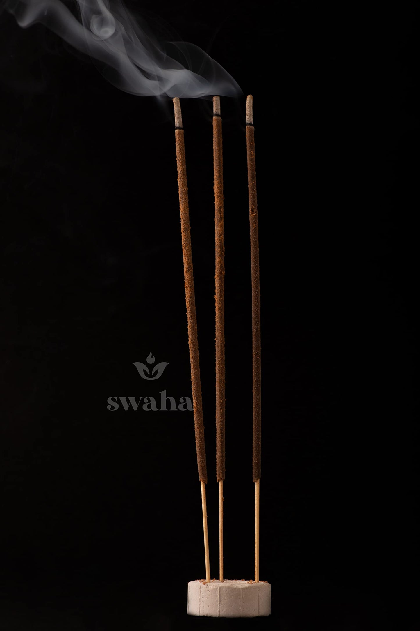 Swaha 10035 Sandalwood Agarbatti (24 cm x 3.99 cm x 2.01 cm, Set of 35, Brown)