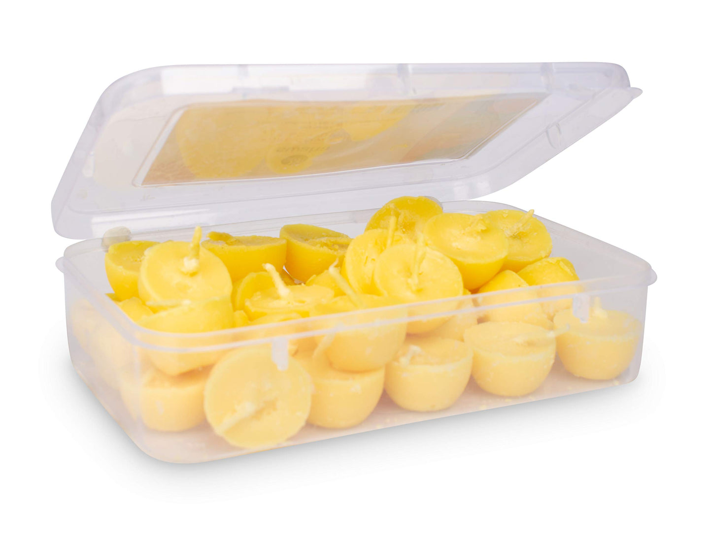 Swaha 1 Hour Burning Time Cow Ghee Diya (16.51 cm x 10.49 cm x 3.99 cm, Set of 30, Yellow)