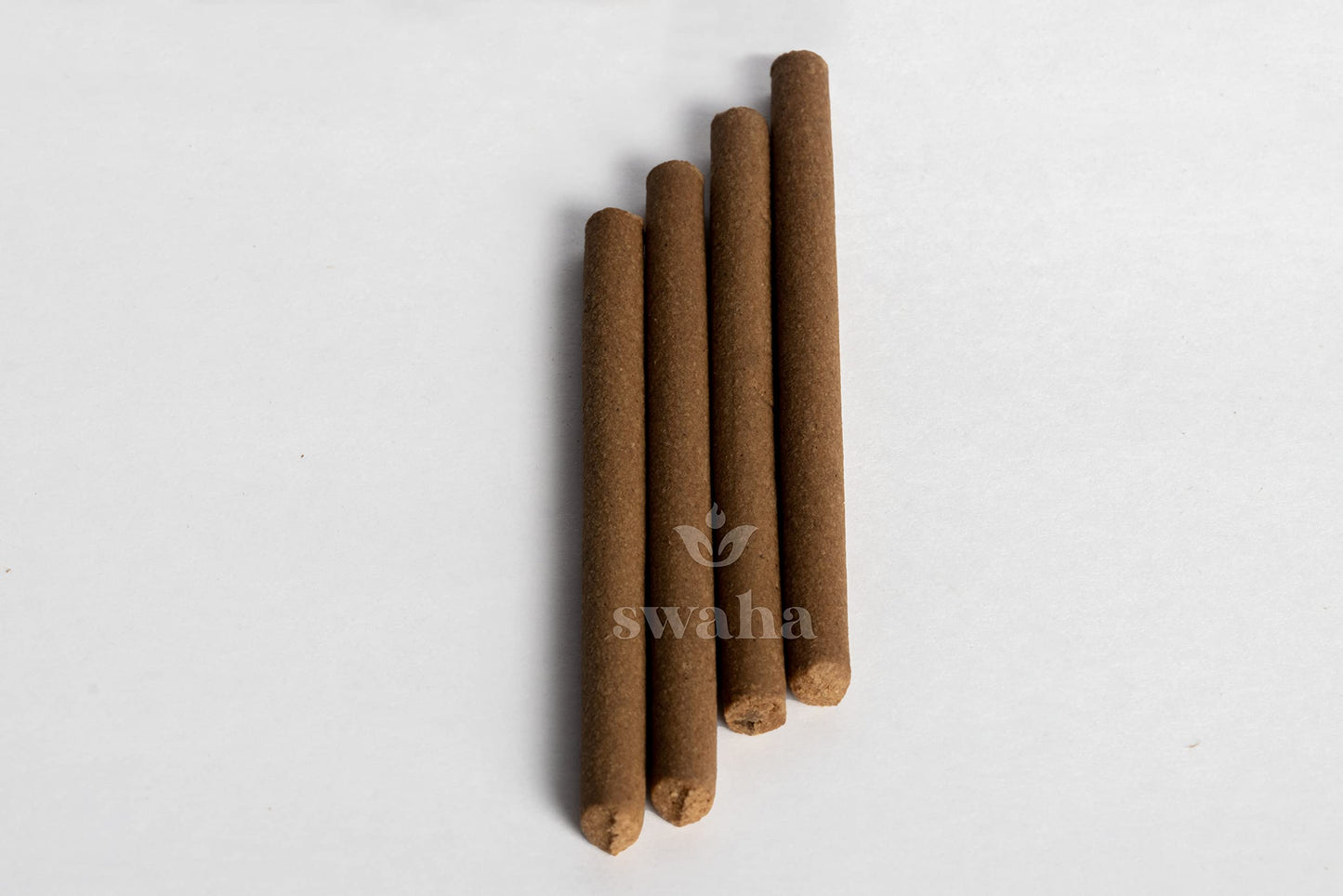 Swaha Om Cylindrical Dhoop Stick (Set of 30), Long Lasting Sandalwood & Floral Fragrance Incense Sticks, Bamboo Less Eco Friendly Agarbatti Sticks - Pack of 1
