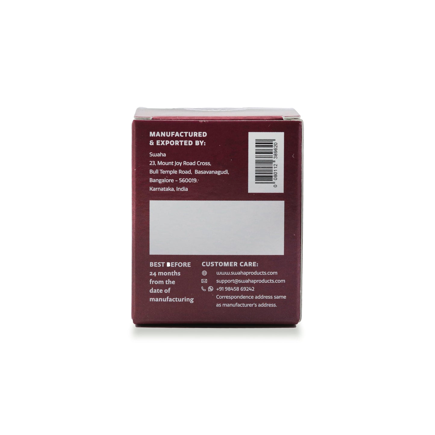 Swaha IISC Certified Pure Maroon Kumkum - 100% Natural and Chemical Free, 40grams - Pack of 1, Powder