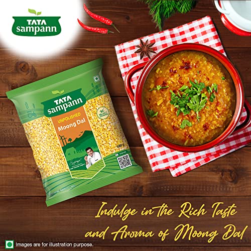 Tata Sampann Unpolished Moong Dal (Split), 500g