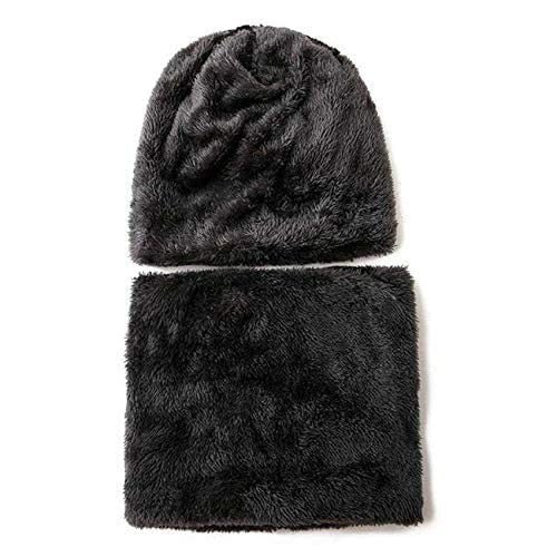 Woolen Winter Wear Cap with Neck Muffler Set for Men and Women