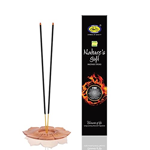 Cycle Agarbatti Nature's Gift Incense Sticks - Earthy, Air, Fire and Water Fragrances (Pack of 4)