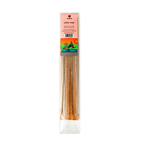 Swaha White Sage Agarbatti (Set of 35), Long Lasting Robust sage and Pine Fragrance Incense Sticks - Pack of 1