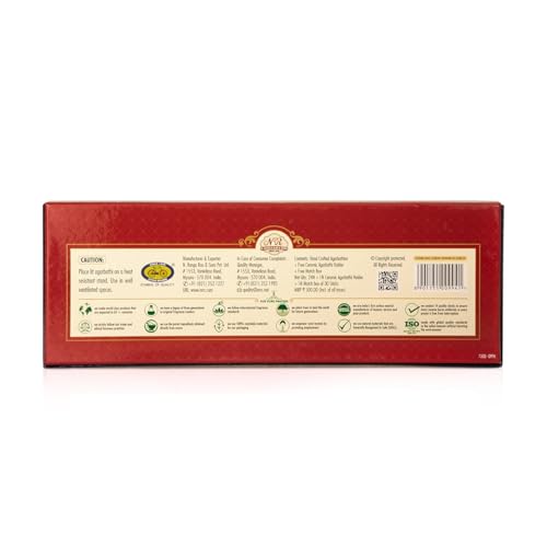 Darbari Incense Sticks | 2 Fragrances per Pack | 24 Incense Sticks | Floral & Sandal Natural Fragrance for Special Occasions.