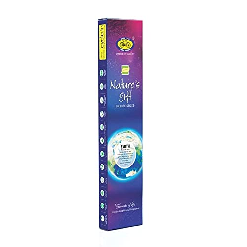 Cycle Agarbatti Nature's Gift Incense Sticks - Earthy, Air, Fire and Water Fragrances (Pack of 4)