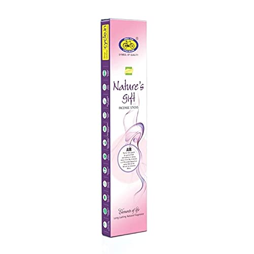 Cycle Agarbatti Nature's Gift Incense Sticks - Earthy, Air, Fire and Water Fragrances (Pack of 4)