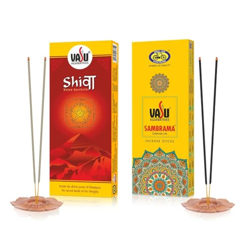 Vasu Sambrama Agarbatti and Shiv Dhoop Agarbatti - Set of 2 Packs