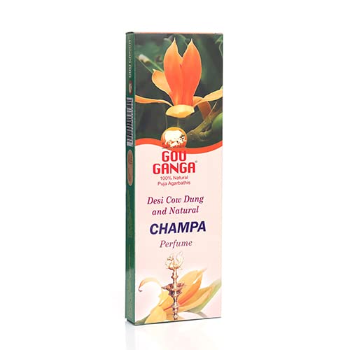 KGU Gau Ganga Pooja Agarbatti (Incense Sticks) -90 Sticks (Champa, Pack of 2)
