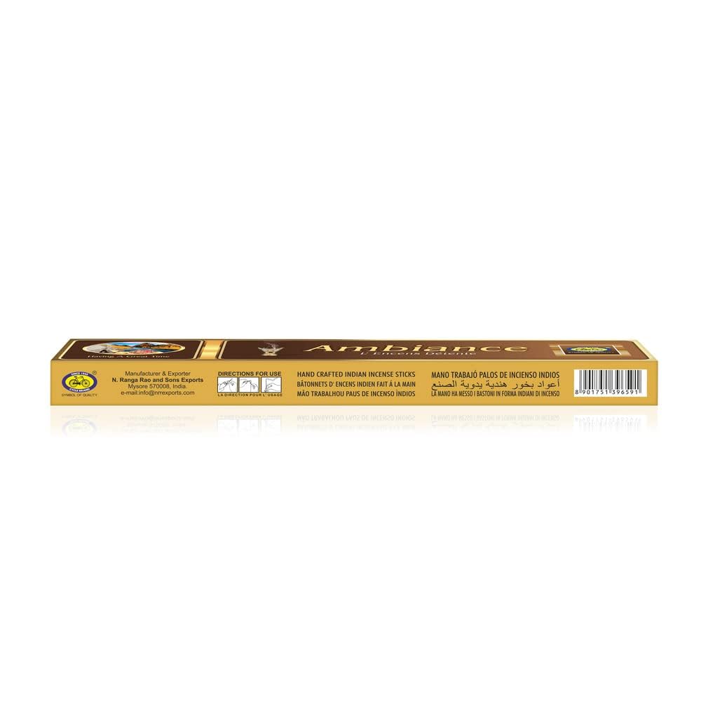 Cycle Pure Ambience Incense Sticks, Long Lasting Masala Bathi - Pack of 4 (15 Sticks per Pack)