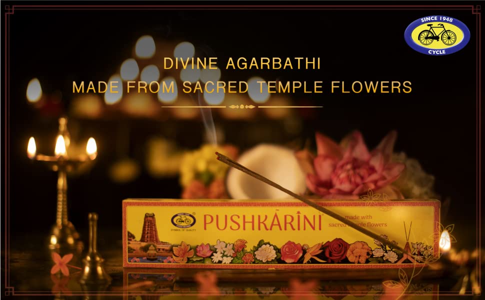 Cycle Pure Agarbatti Combo Pack of Three in One Agarbatti, Dasara Incense Sticks and Pushkarini Dhoop Bathi for a Divine & Special Puja Experience - Pack of 3