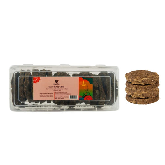 Swaha Cow Dung Cake 15pcs | Pure Indian Desi Cow Dung Cake for Religious Purpose | Gober ke kande for Puja