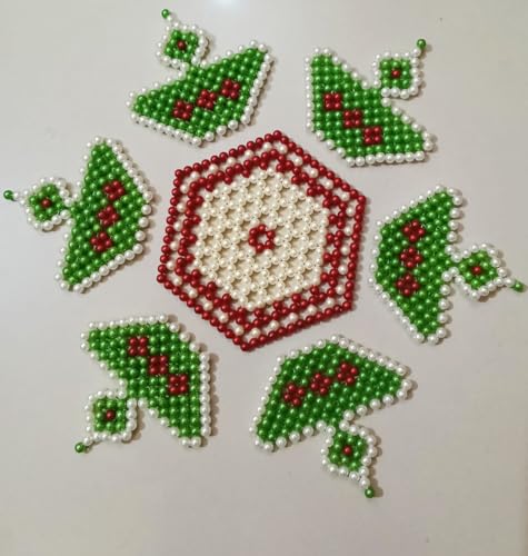 Handcrafted Beaded Rangoli Set (Pack of 1) by Kulkarni Gruh Udyog