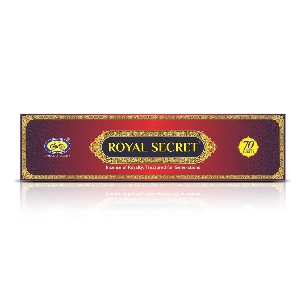 Cycle Royal Secret Premium Masala Agarbatti From Pure, Traditionally Crafted Incense Sticks For Special Occasions, Festivals, An Exclusive Fragrance Experience - Pack Of 2 (20 Sticks Per Pack)