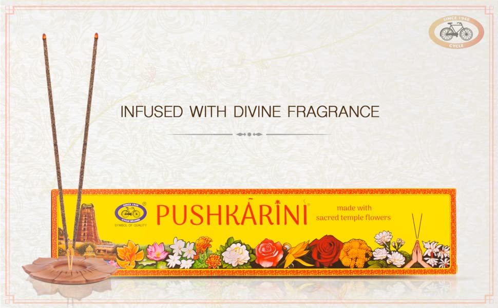 Cycle Pure Agarbatti Combo Pack of Three in One Agarbatti, Dasara Incense Sticks and Pushkarini Dhoop Bathi for a Divine & Special Puja Experience - Pack of 3