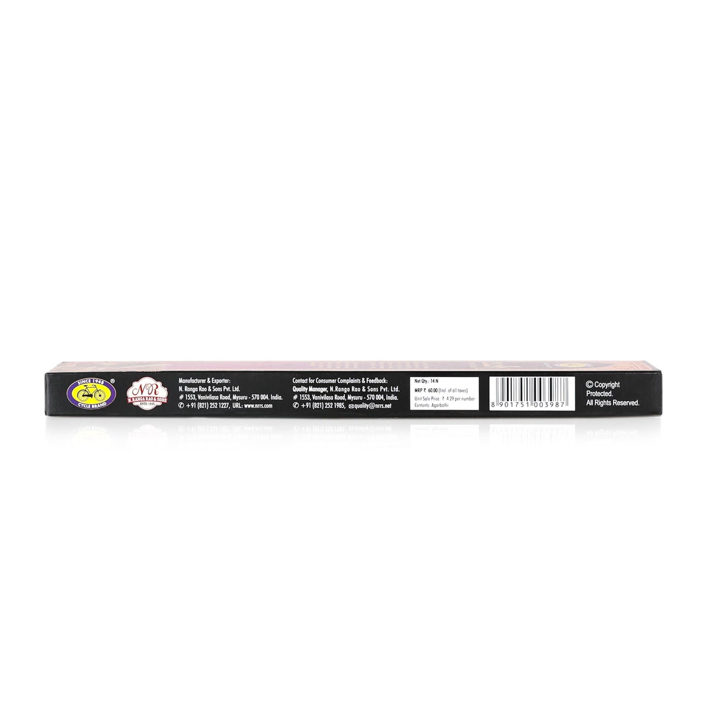 Cycle Pure Oudh Natural Incense Sticks, Long Lasting Masala Bathi for a Special and Divine Prayer Experience - Pack of 6 (14 Sticks per Pack)