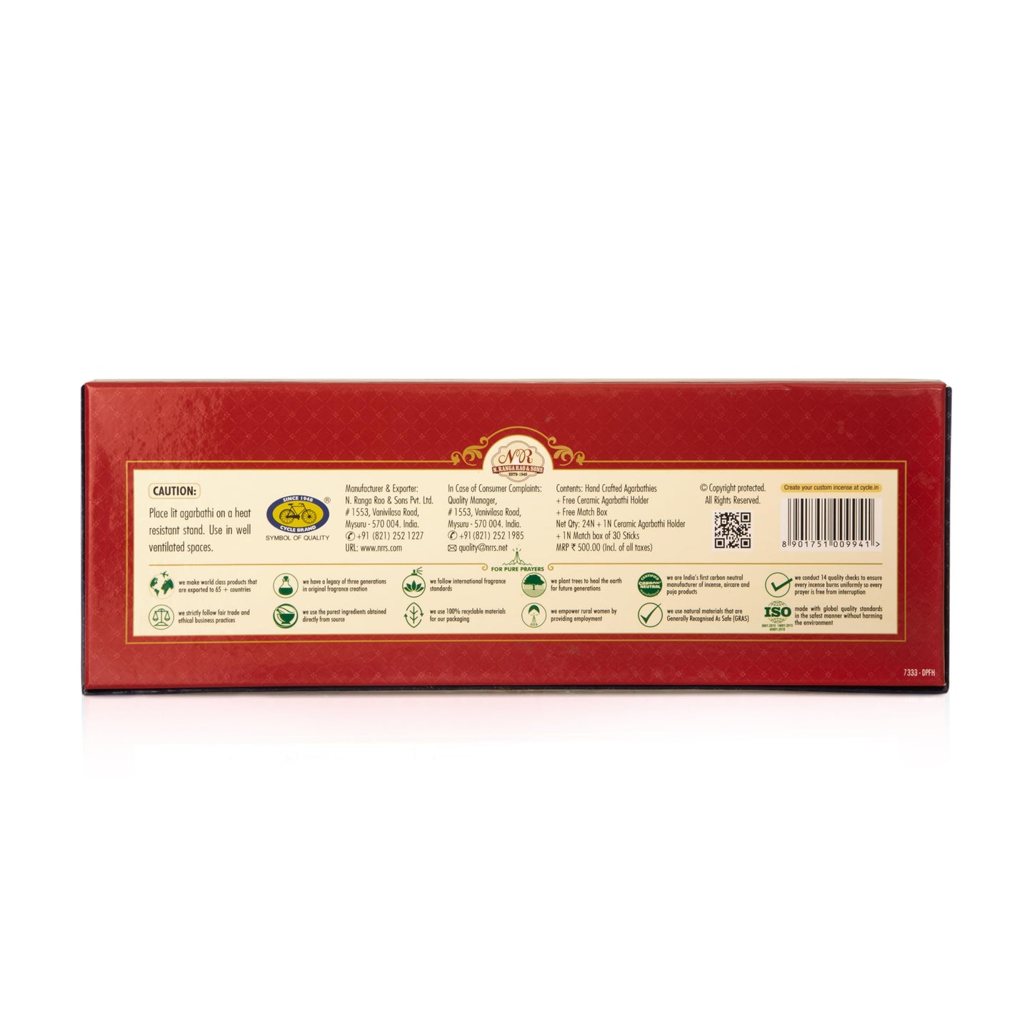 Cycle Pure Darbari Incense Sticks | 2 Fragrances per Pack | 24 Incense Sticks | Floral & Sandal Natural Fragrance for Special Occasions
