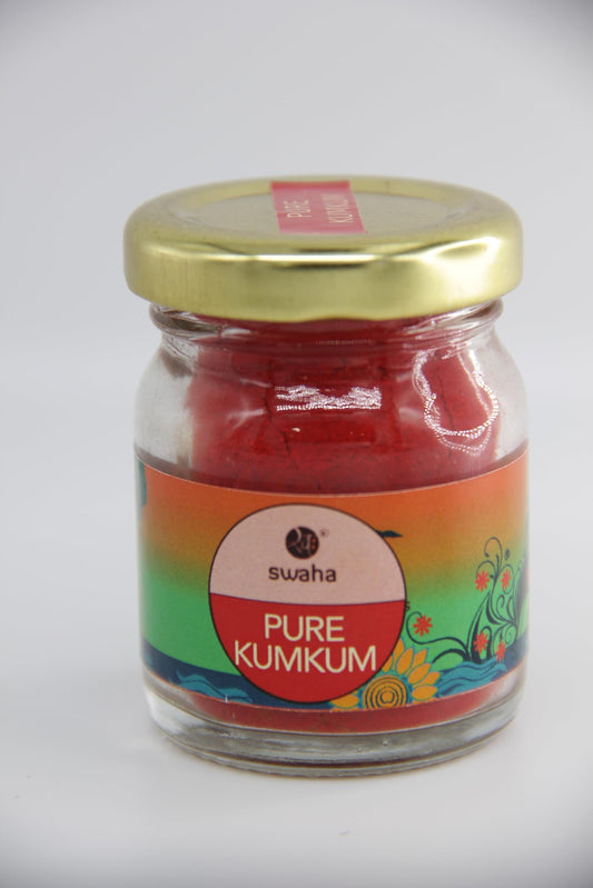 Swaha IISC Certified Pure Red Kumkum - 100% Natural and Chemical Free, 40grams - Pack of 1