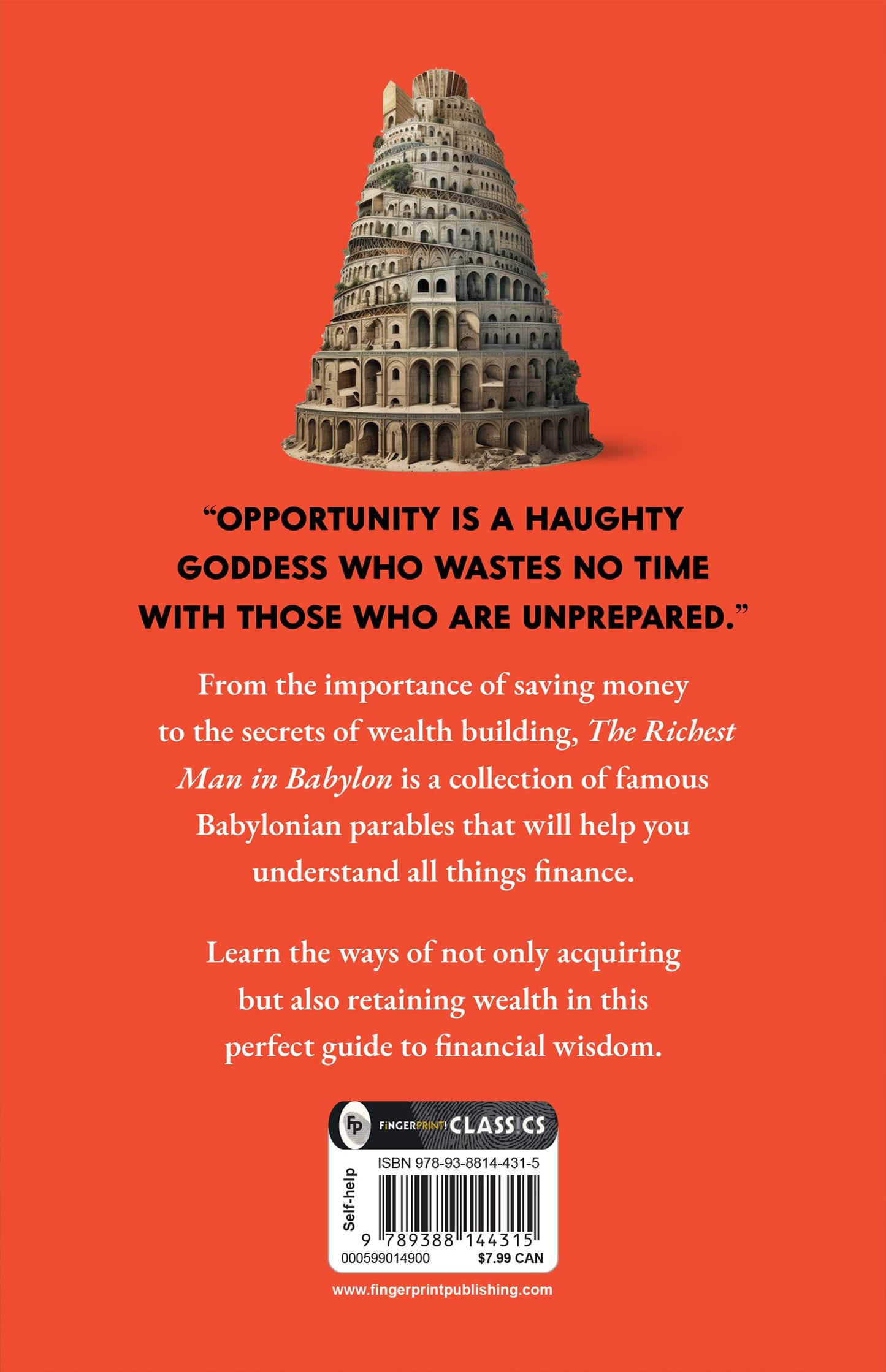 The Richest Man In Babylon by George S. Clason - Financial Wisdom | A Masterpiece on Money Management | Financial Success | Timeless Lessons | Wealth-Building Strategies | Financial Independence | A Bestselling Finance Book