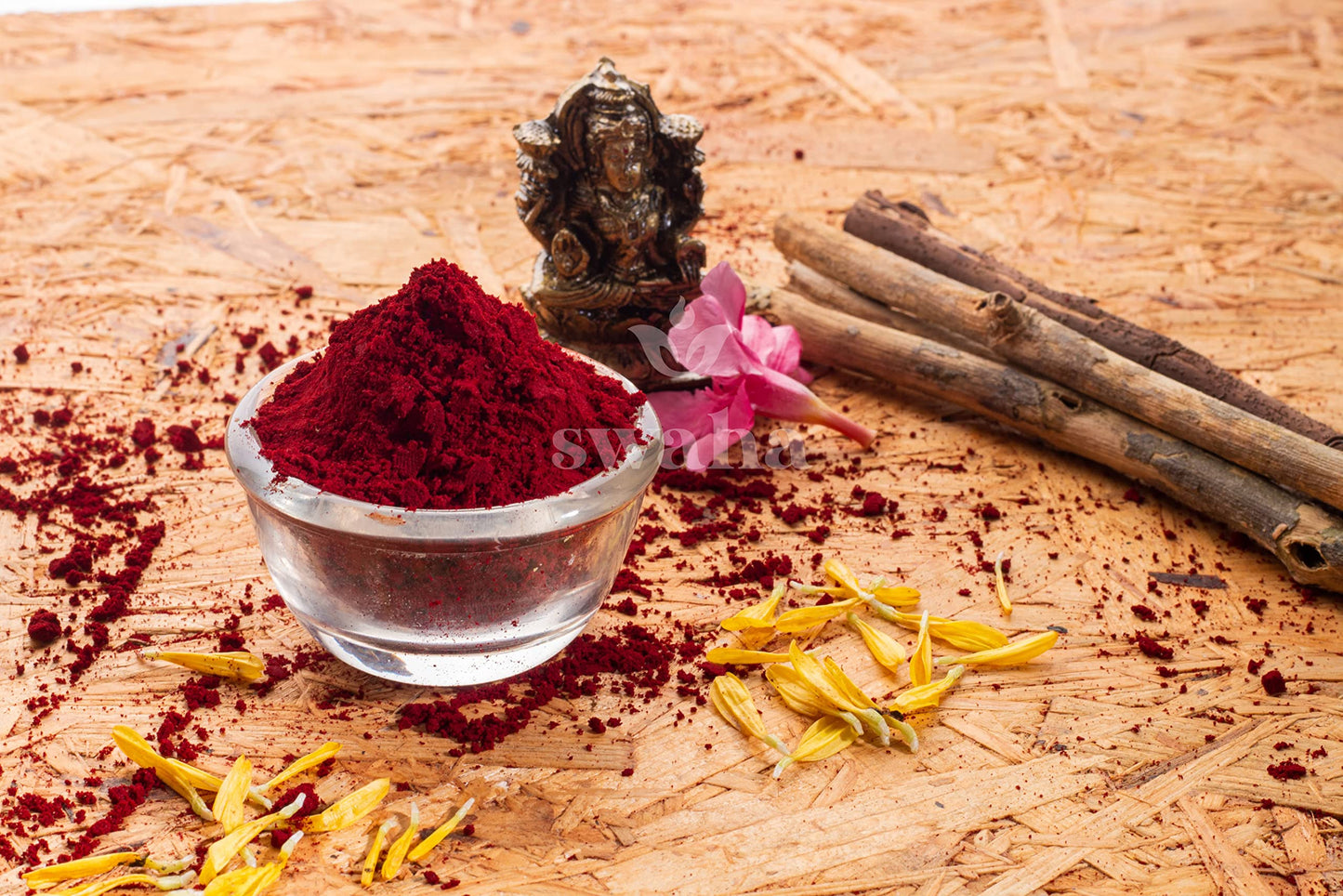 Swaha IISC Certified Pure Maroon Kumkum - 100% Natural and Chemical Free, 40grams - Pack of 1, Powder