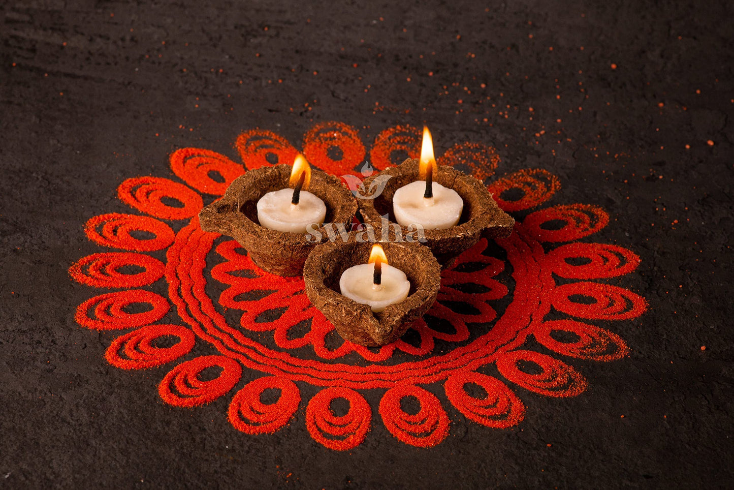Swaha Vanaspati Ghee Diya (12 cm x 10 cm x 5 cm, Set of 100, White)