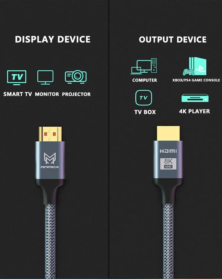 Cavo HDMI 8K: Certificato 2.1, 60Hz