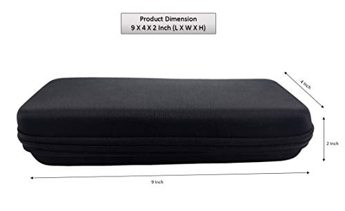 Unigear EVA Pencil Case Pen Pouch Holder Bag Stationery Box Large Storage EVA Hard Shell for School Supplies Office Stuff (Black, Medium)