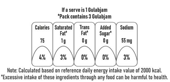 Chitale M² Gulabjam – Soft and Fluffy with No Added Sugar, Ideal for Guilt-Free Indulgence - 120g (Pack of 4)