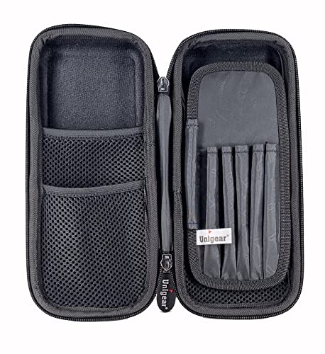 Unigear EVA Pencil Case Pen Pouch Holder Bag Stationery Box Large Storage EVA Hard Shell for School Supplies Office Stuff (Black, Medium)