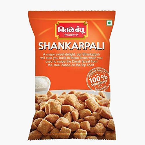 Chitale Bandhu Traditional Indian Snacks- Namkeen 400g (200g x 2) (Shankarpali)