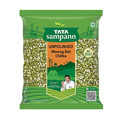 Tata Sampann Unpolished Moong Dal (Chilka), 500g