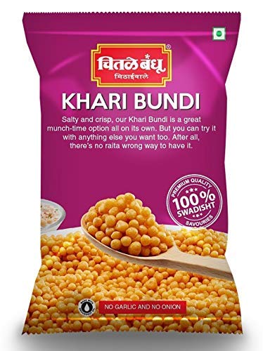 Chitale Bandhu Traditional Indian Snacks- Namkeen 400g (200g x 2) (Khari Boondi)