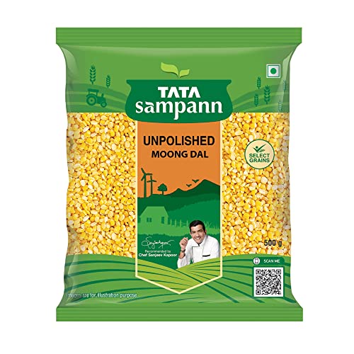 Tata Sampann Unpolished Moong Dal (Split), 500g