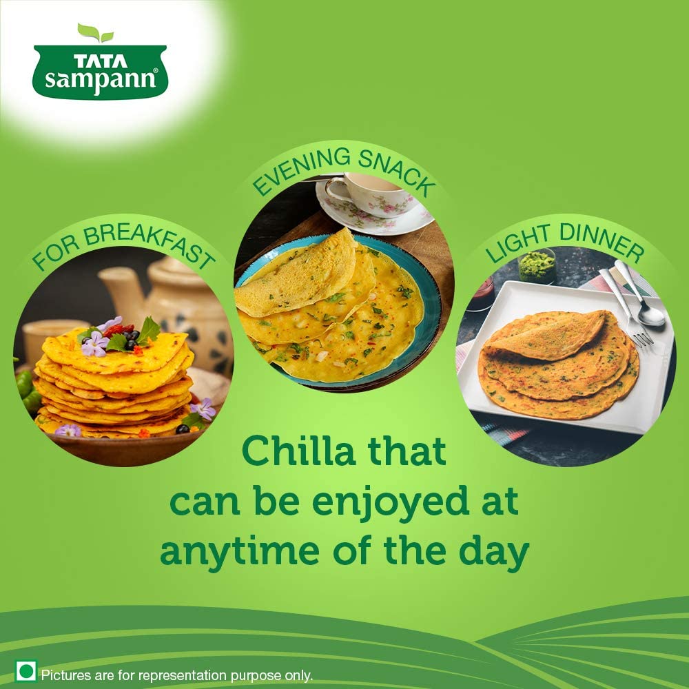 Tata Sampann Moong Dal Chilla Mix, 180g