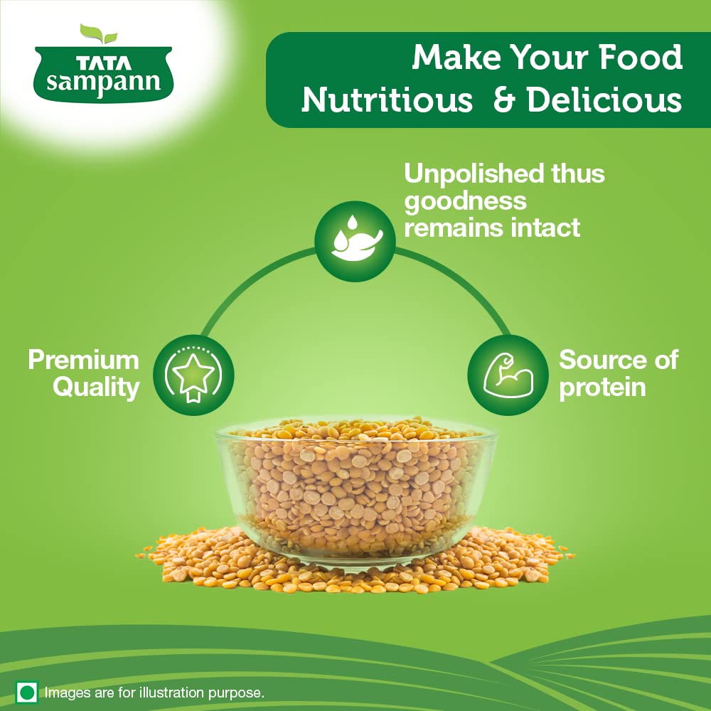 Tata Sampann Unpolished Toor Dal (Arhar Dal), 1kg