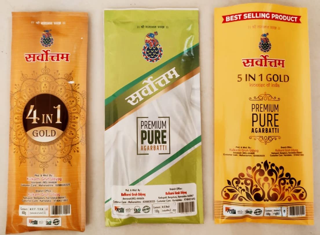 Sarvottam Agarbatti/Incense Sticks Combo Pack