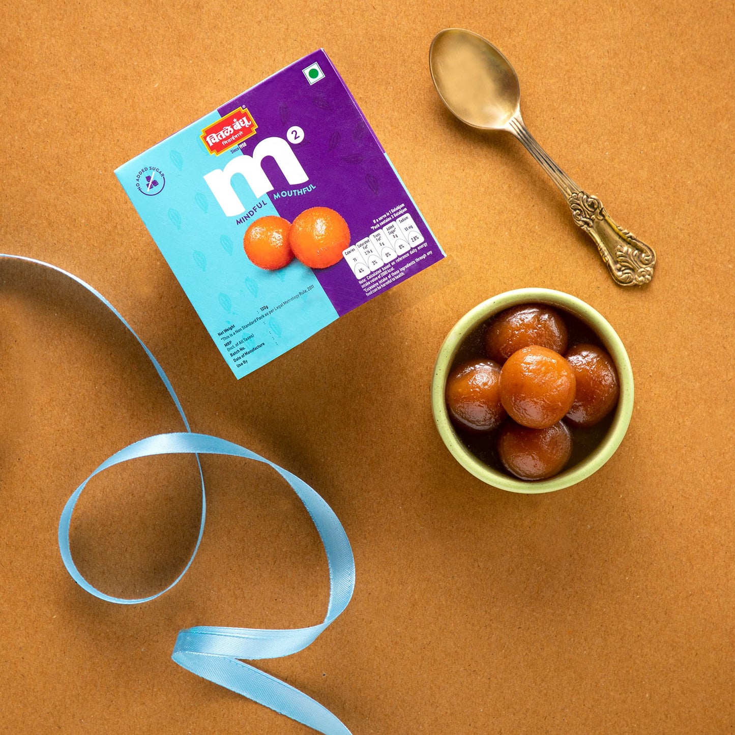 Chitale M² Gulabjam – Soft and Fluffy with No Added Sugar, Ideal for Guilt-Free Indulgence - 120g (Pack of 4)